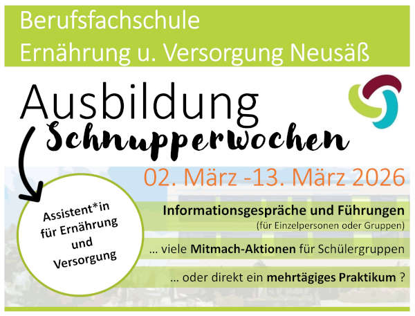 Ausbildung Schnupperwochen